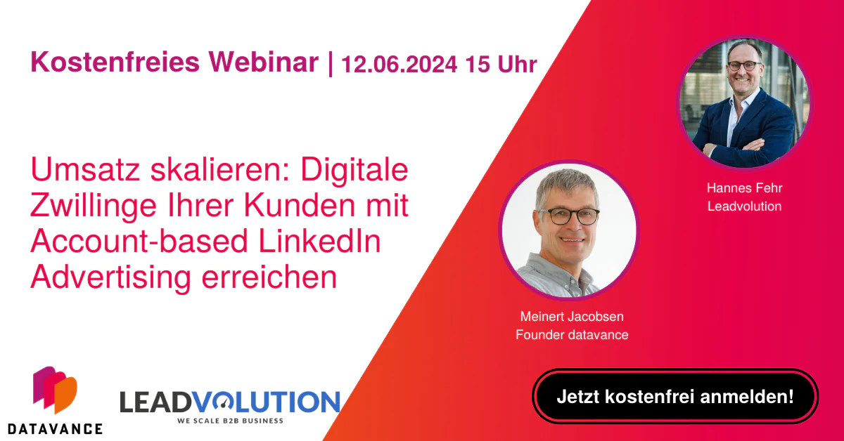 Webinar Aufzeichnung, Umsatzskalierung, Account Based Marketing, ABM, Social Selling